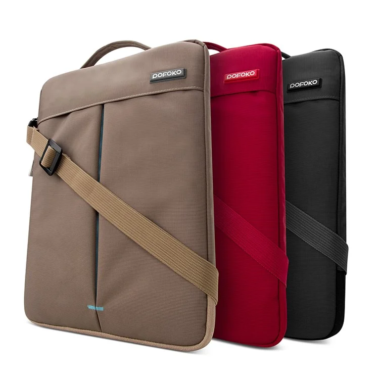 POFOKO Kaibin Series Laptop Sleeve Shoulder Bag Handbag for Macbook Air 11 - 11.6 inch - Khaki