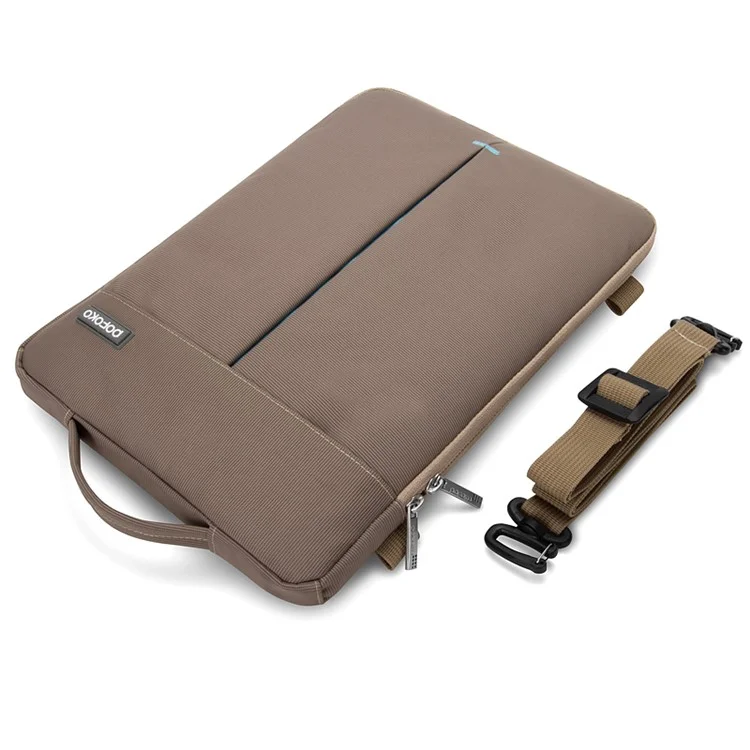 POFOKO Kaibin Series Laptop Sleeve Shoulder Bag Handbag for Macbook Air 11 - 11.6 inch - Khaki