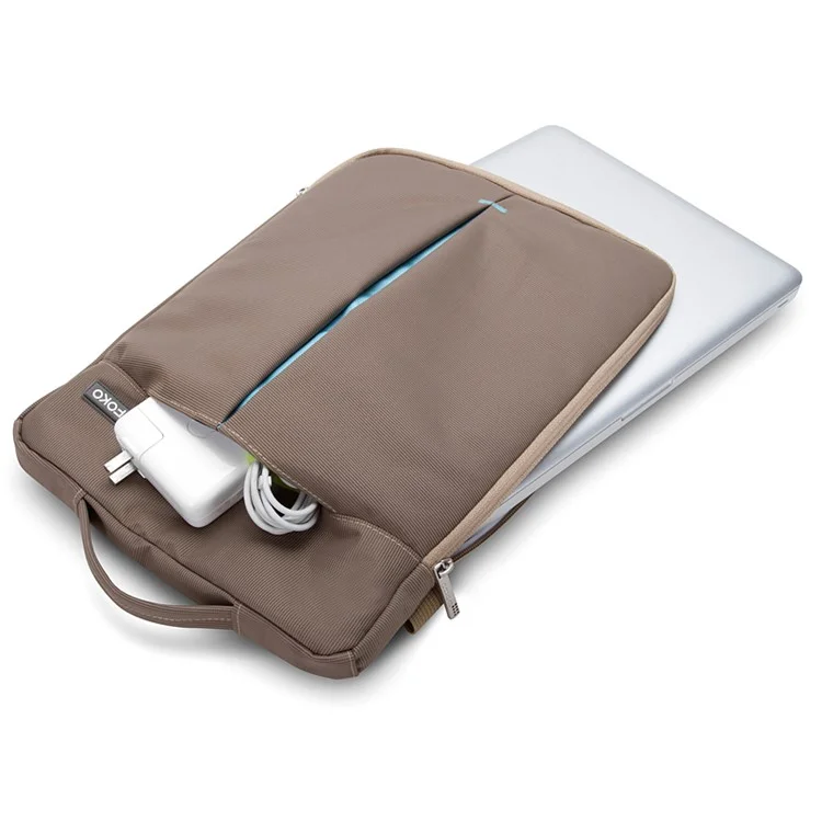 POFOKO Kaibin Series Laptop Sleeve Shoulder Bag Handbag for Macbook Air 11 - 11.6 inch - Khaki