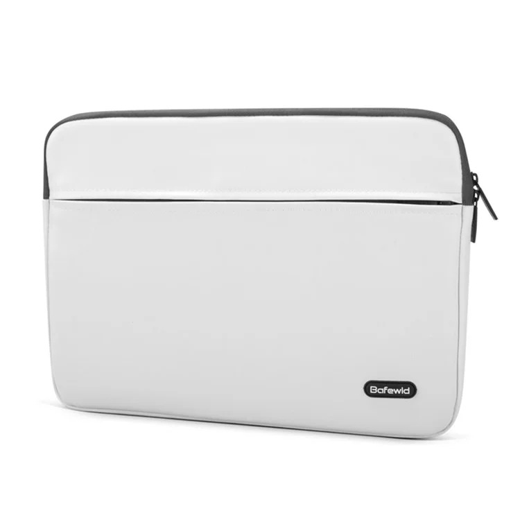 BAFEWLD Carmen Series PU Leather Laptop Sleeve Pouch for MacBook Pro 15.4 Retina - Grey / White