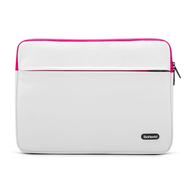BAFEWLD Carmen Series for MacBook Pro 15.4 Retina PU Leather Laptop Sleeve Case - Rose / White