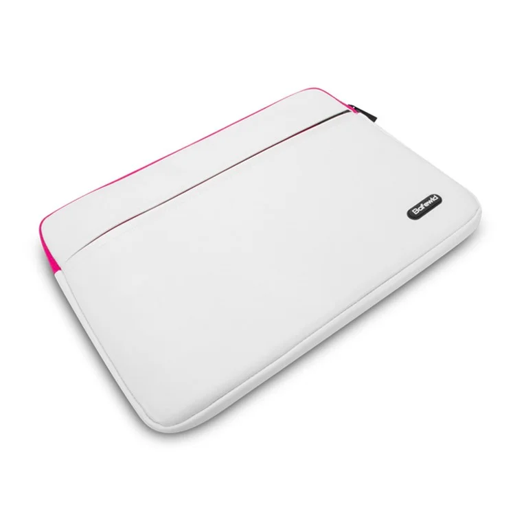 BAFEWLD Carmen Series for MacBook Pro 15.4 Retina PU Leather Laptop Sleeve Case - Rose / White
