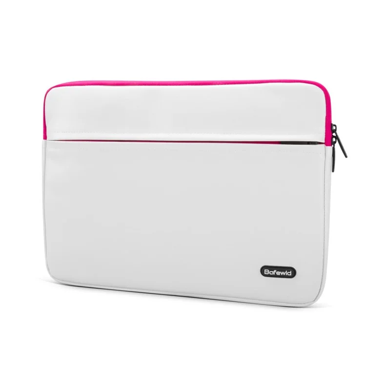 BAFEWLD Carmen Series for MacBook Pro 15.4 Retina PU Leather Laptop Sleeve Case - Rose / White
