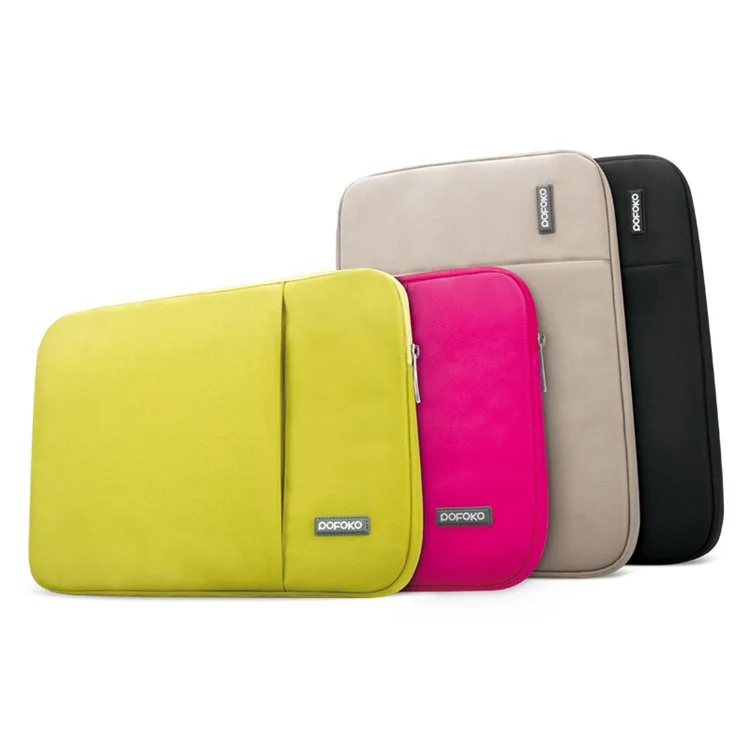 POFOKO Oscar Series 15.6-inch Oxford Cloth Laptop Computer Sleeve Bag Case with Pocket - Khaki