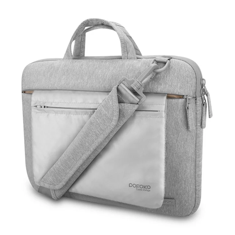 POFOKO CN Series Oxford Cloth Laptop Messenger Bag for Macbook 13.3 Inch Series - Grey