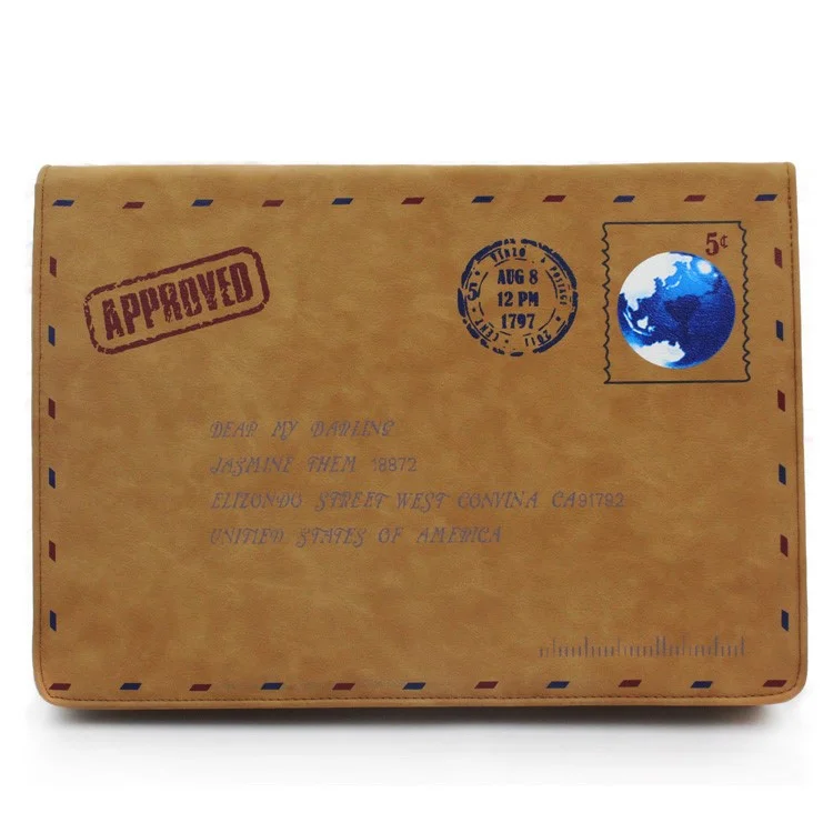 Envelope Style Leather Laptop Sleeve Pouch Bag for Macbook Air 13.3 Inch/iPad Pro 12.9 Inch