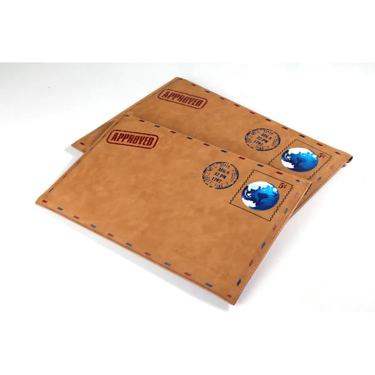 Envelope Style Leather Laptop Sleeve Pouch Bag for Macbook Air 13.3 Inch/iPad Pro 12.9 Inch