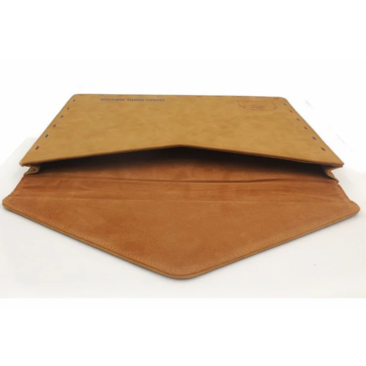 Envelope Style Leather Laptop Sleeve Pouch Bag for Macbook Air 13.3 Inch/iPad Pro 12.9 Inch