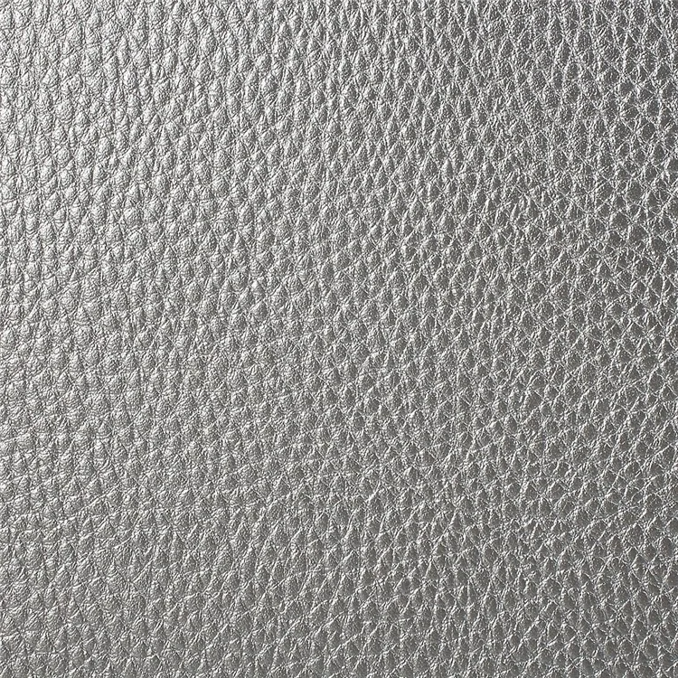 VORSON Litchi Grain Cowhide Leather Magnetic Pouch Bag for Macbook Air 13.3 inch / iPad Pro 12.9 inch - Silver