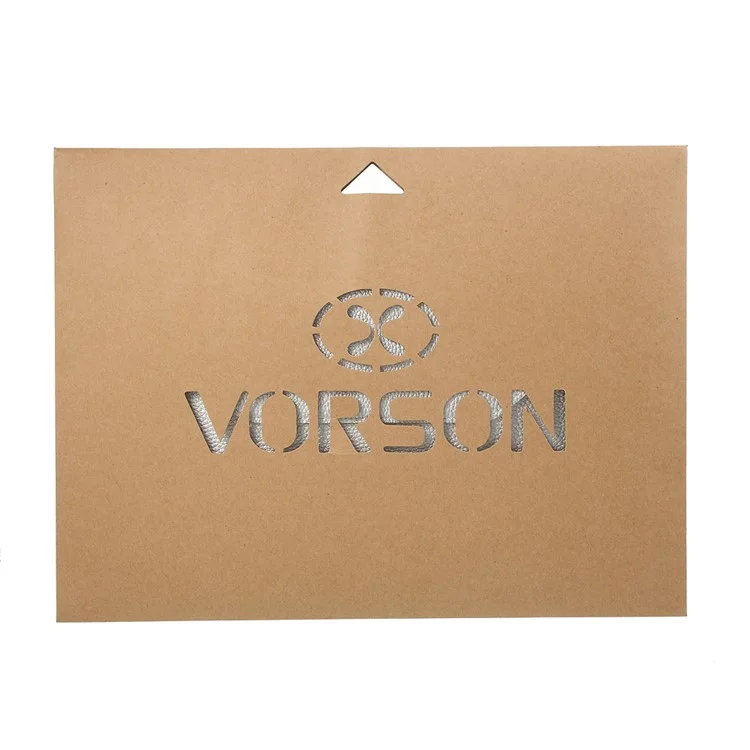 VORSON Litchi Grain Cowhide Leather Magnetic Pouch Bag for MacBook 12-inch with Retina Display (2015) - Silver