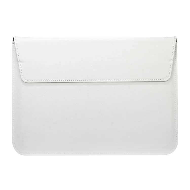 Bolsa de Manga de Couro de Estilo Envelope Para Apple MacBook de 12 Polegadas / ar 11,6 Polegadas - Branco