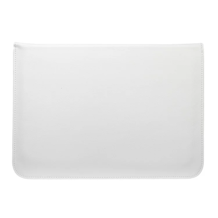 Bolsa de Manga de Couro de Estilo Envelope Para Apple MacBook de 12 Polegadas / ar 11,6 Polegadas - Branco