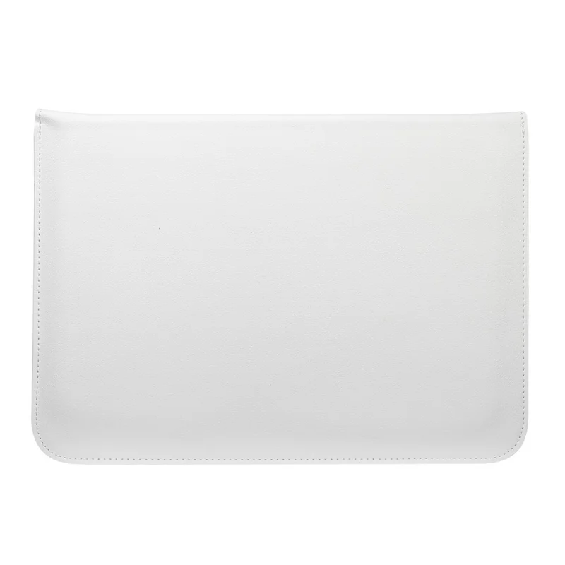 Business Envelope Style Leather Sleeve Bag for Macbook Pro 15.4 inch with Retina Display - White