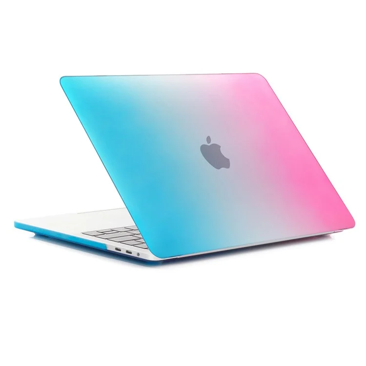 Zweiteiler Gradientenfarbe Pc-cover Für MacBook Pro 13 Zoll (2016) A1706/A1708/A1989/A2159/A2251/A2289/A2338 - Pfirsich Rot / Blau