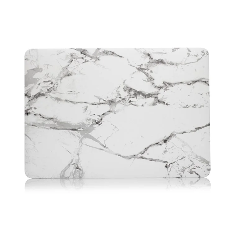 Patterned Hard Protective Case for MacBook Pro 13 inch 2016 A1706/A1708/A1989/A2159/A2251/A2289/A2338 - Marble Grain / Dark Grey