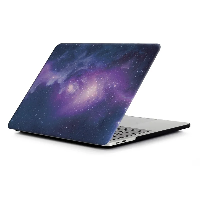 Patterned Hard Protective Case for MacBook Pro 13 inch 2016 A1706/A1708/A1989/A2159/A2251/A2289/A2338 - Starry Sky / Purple