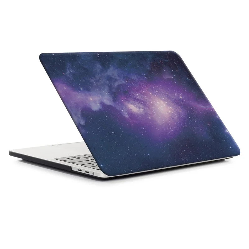 Patterned Hard Protective Case for MacBook Pro 13 inch 2016 A1706/A1708/A1989/A2159/A2251/A2289/A2338 - Starry Sky / Purple