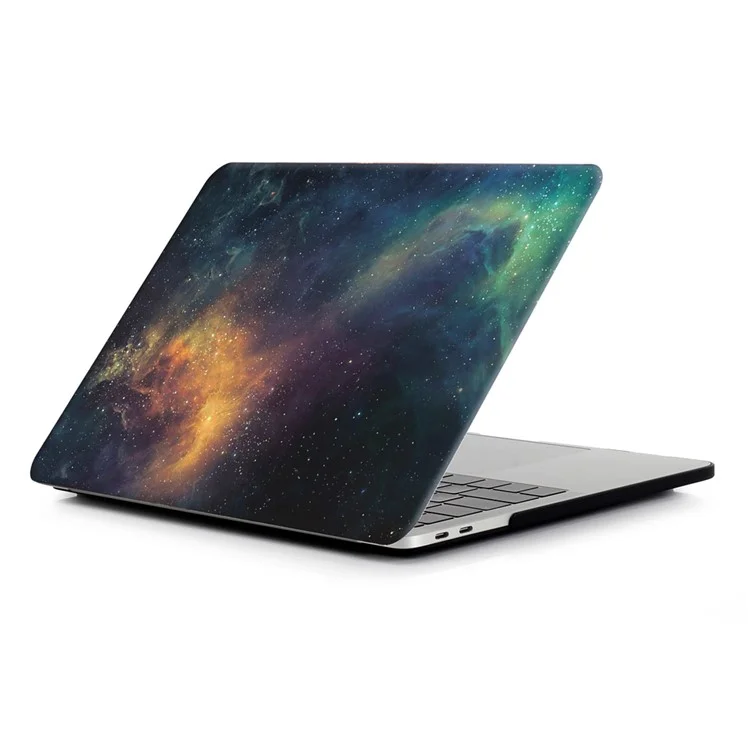 Estojo Protetor Duro Modelado Para Macbook Pro 13 Polegada 2016 A1706 / A1708 / A1989 / A2159 / A2251 / A2289 / A2338 - Céu Estrelado / Azul