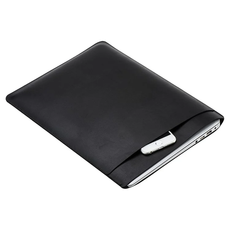 SOYAN Sleeve Pouch Microfiber PU Leather Bag for MacBook Pro 15.4 Inch - Black