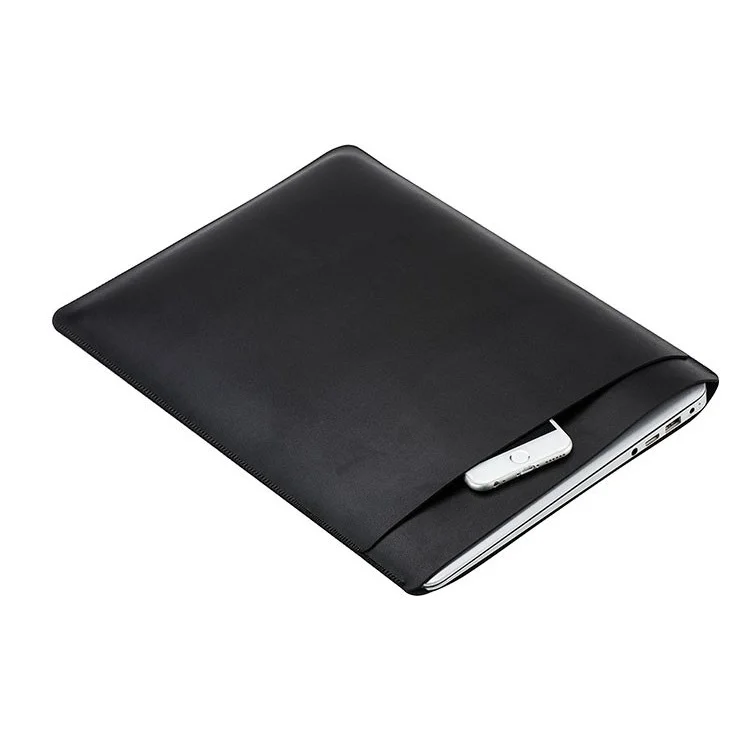 SOYAN Sleeve Pouch Microfiber PU Leather Bag for MacBook Pro 15.4 Inch - Black