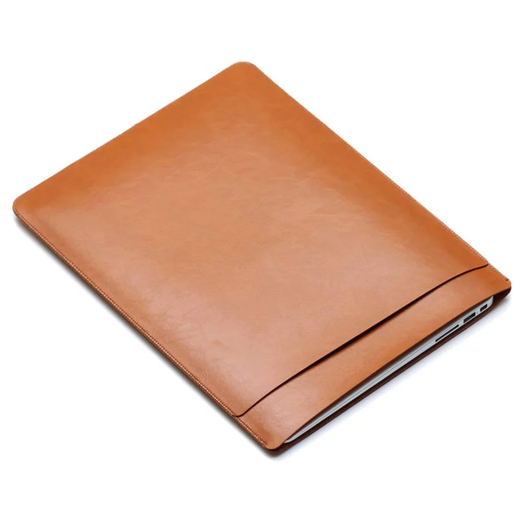 SOYAN Crazy Horse Texture Leather Sleeve Pouch for MacBook Air 11-inch - Brown