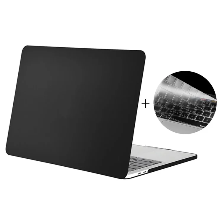 HAT PRINCE Matte PC Case + US Version Keyboard Guard for 2016 MacBook Pro 13-inch without Touch Bar A1708 - Black