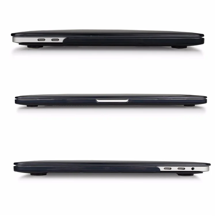 HAT PRINCE Crystal Clear PC Case + US Version Keyboard Cover for 2016 MacBook Pro 13-inch without Touch Bar A1708 - Black