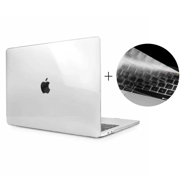 Hat Prince Clear Hard Case Cover + US Версия TPU Клавичная Пленка Для Macbook Pro 15,4-дюймового 2016 с Touch Bar (A1707) - Белый