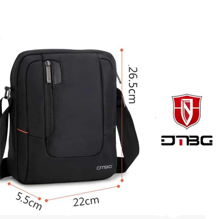 DTBG 9.7-inch Casual School Hiking Crossbody Bag Shockproof Tablet PC Messenger Bag (D8202W)
