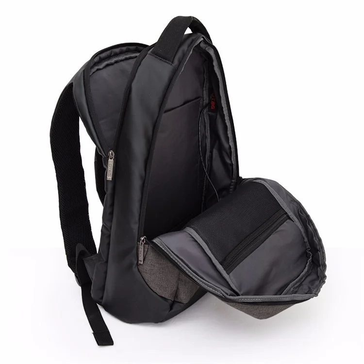 DTBG Fashion Outdoor Waterproof Backpack Travel School Bag with USB Charging Function for 15.6-inch Laptop (YC-D8063W) - Brown