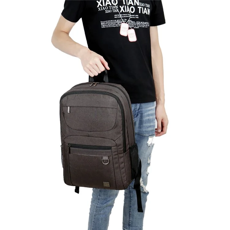 DTBG Waterproof 15.6-inch Laptop Backpack Business Travel Bag (D8179W) - Brown