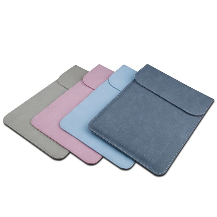 SOYAN Magnetic PU Leather Notebook Sleeve Bag for MacBook Air 11-inch A1370/1465 - Pink