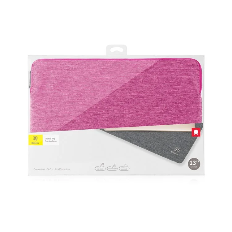 BASEUS Laptop Bag for New MacBook Pro 13-inch/iPad Pro 12.9 - Rose