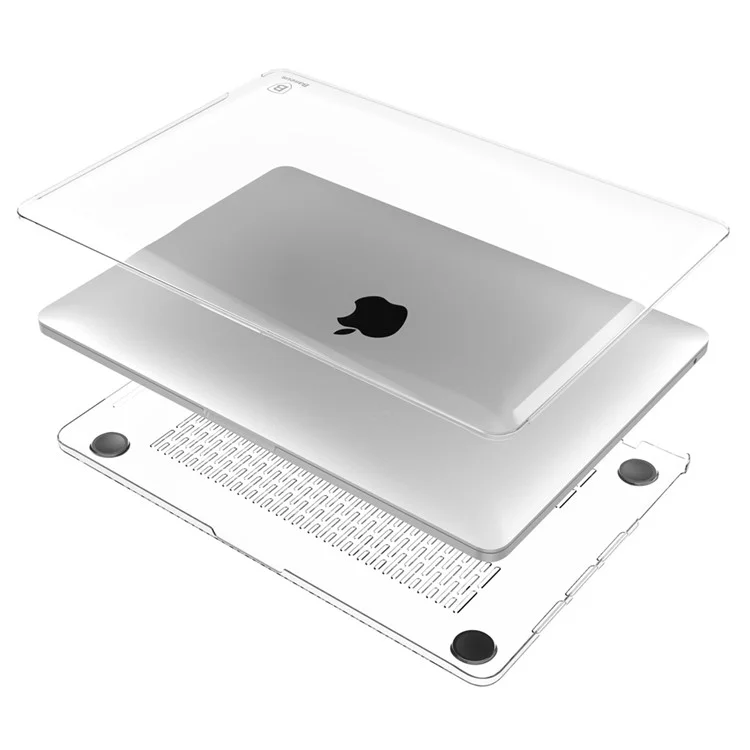 BASEUS 2-Piece Sky Case 1mm Clear Protection Shell Accessory for MacBook Pro 13.3 Inch / with Touch Bar - Transparent
