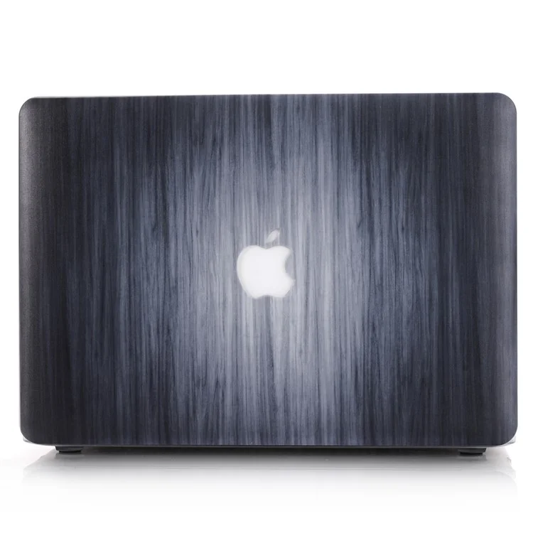 Wood Texture Hard Case for MacBook Pro 13.3-inch with Retina Display A1425 A1502 - Gradient Black