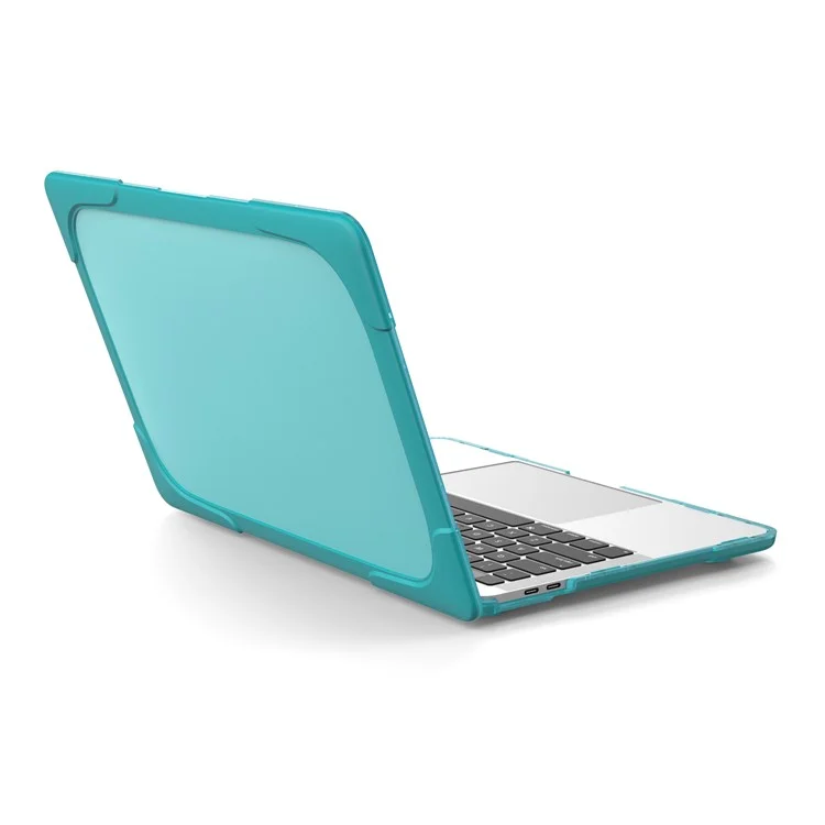 Shell de Protection en Plastique en Plastique en 2 Pièces Pour MacBook Pro 13-pouces (2016) Avec Barre Tactile - Cyan