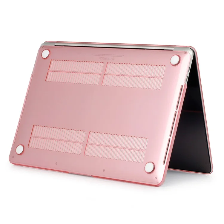 HAT PRINCE PC Hard Shell Casing + EU Version TPU Keyboard Cover for MacBook Pro 15-inch (2016) 15.4" A1707 with Touch Bar - Pink