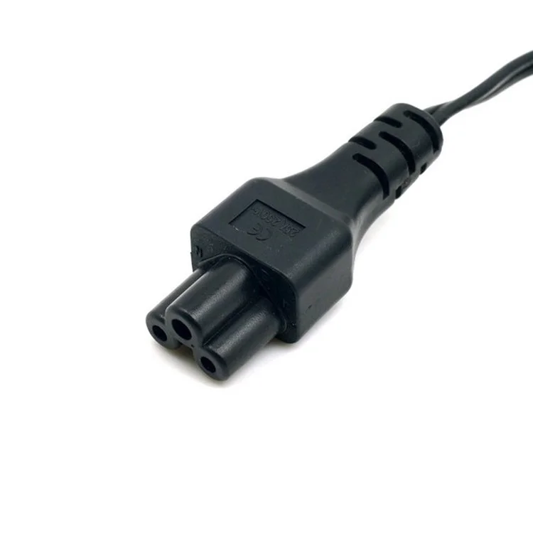 EU Europe Plug Power Supply Retractable Stretch Cable to IEC320 C5 for Laptop Notebook