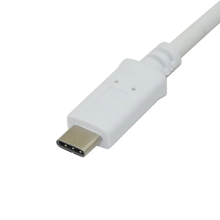 USB 3.1 Type C Male to Male Connector Data Cable - White