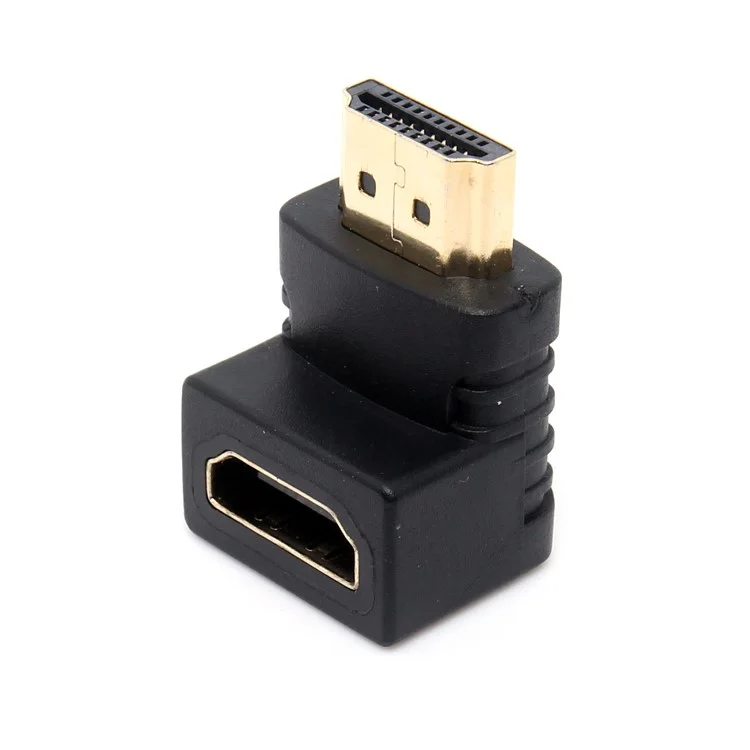 90 Degree HDMI Male to HDMI Female Connector Adapter