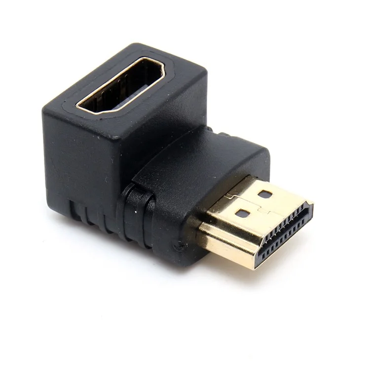 90 Degree HDMI Male to HDMI Female Connector Adapter
