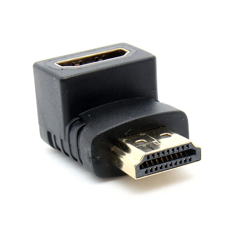90 Degree HDMI Male to HDMI Female Connector Adapter