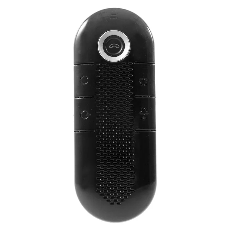 Black Multipoint Wireless Bluetooth Receiver Speakerphone Car Kit with 5-Language Voice Prompt