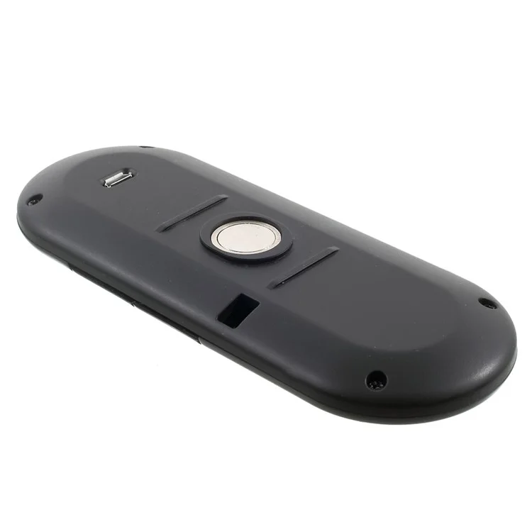 Black Multipoint Wireless Bluetooth Receiver Speakerphone Car Kit with 5-Language Voice Prompt