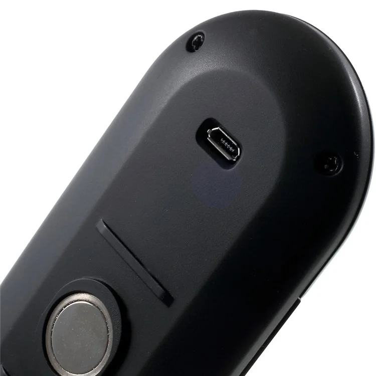 Black Multipoint Wireless Bluetooth Receiver Speakerphone Car Kit with 5-Language Voice Prompt