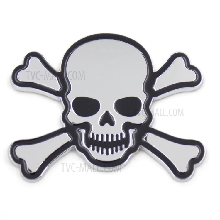 3D Metal Car Decorative Stick-on Pirate for Motorcycle Car