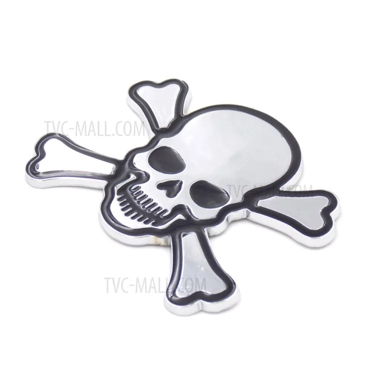 3D Metal Car Decorative Stick-on Pirate for Motorcycle Car