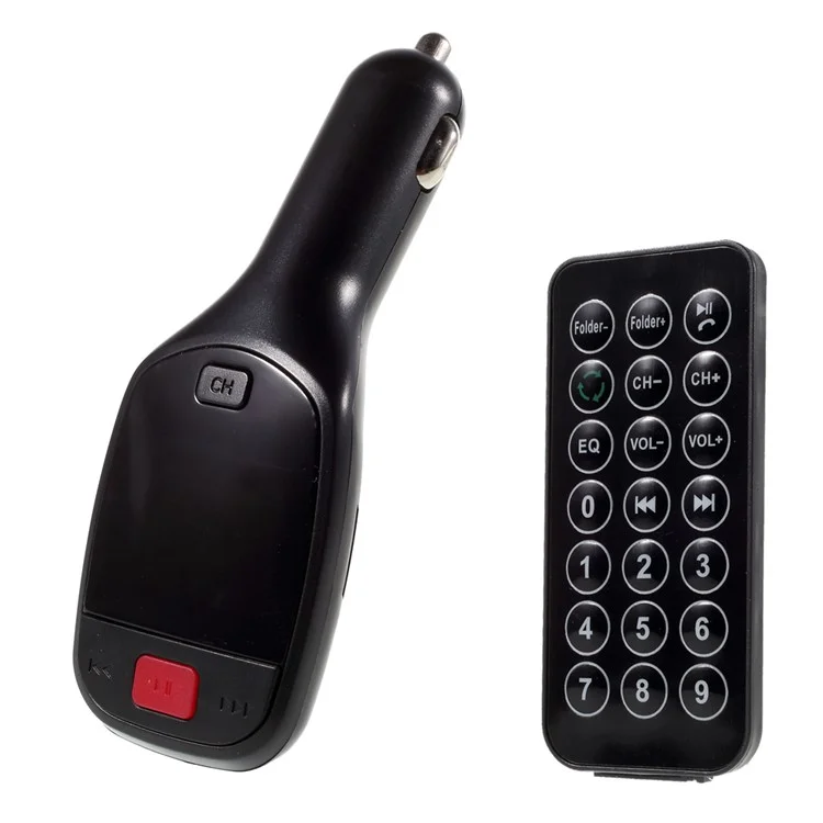 LED Display Hands-free Bluetooth FM Transmitter Car Charger Support USB TF Card