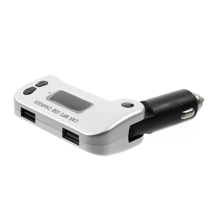 A24-BT Foldable Dual USB Car Charger MP3 FM Bluetooth Transmitter Car Kit for iPhone Samsung Huawei