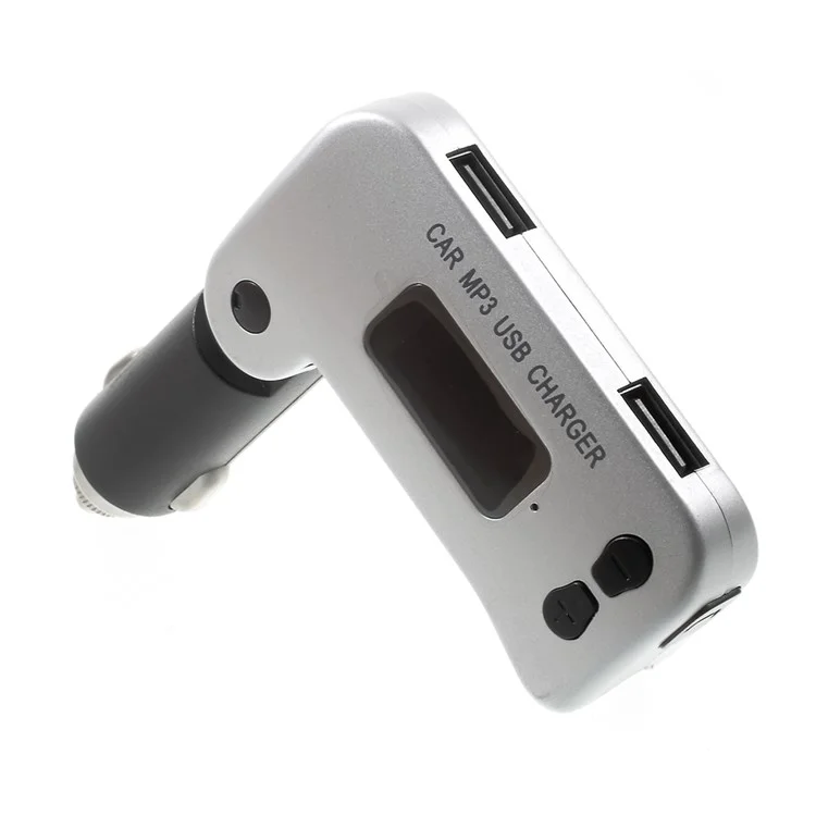 A24-BT Foldable Dual USB Car Charger MP3 FM Bluetooth Transmitter Car Kit for iPhone Samsung Huawei